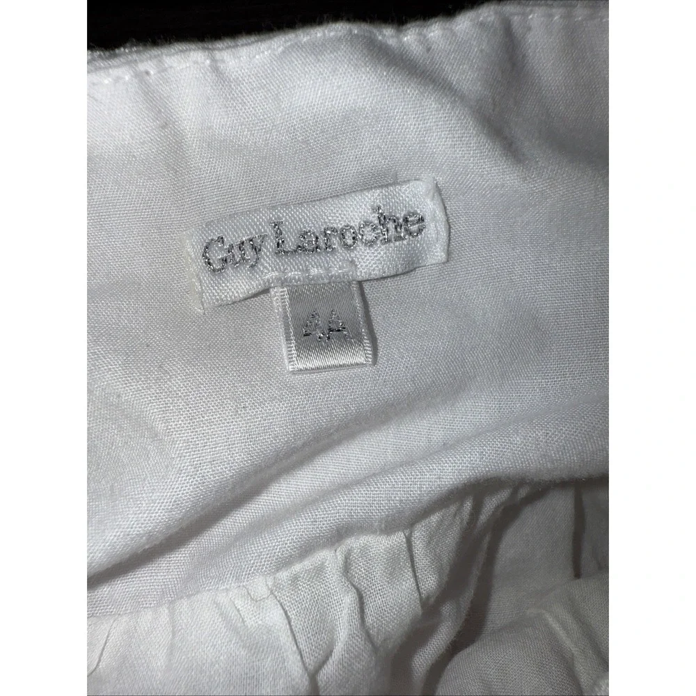 Guy Laroche Summer dress Sundress With Shoulder Straps & Smocked‎ Bodice Size 4A